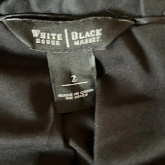 White House Black Market Black & White Tweed Jacket - Picture 6 of 7